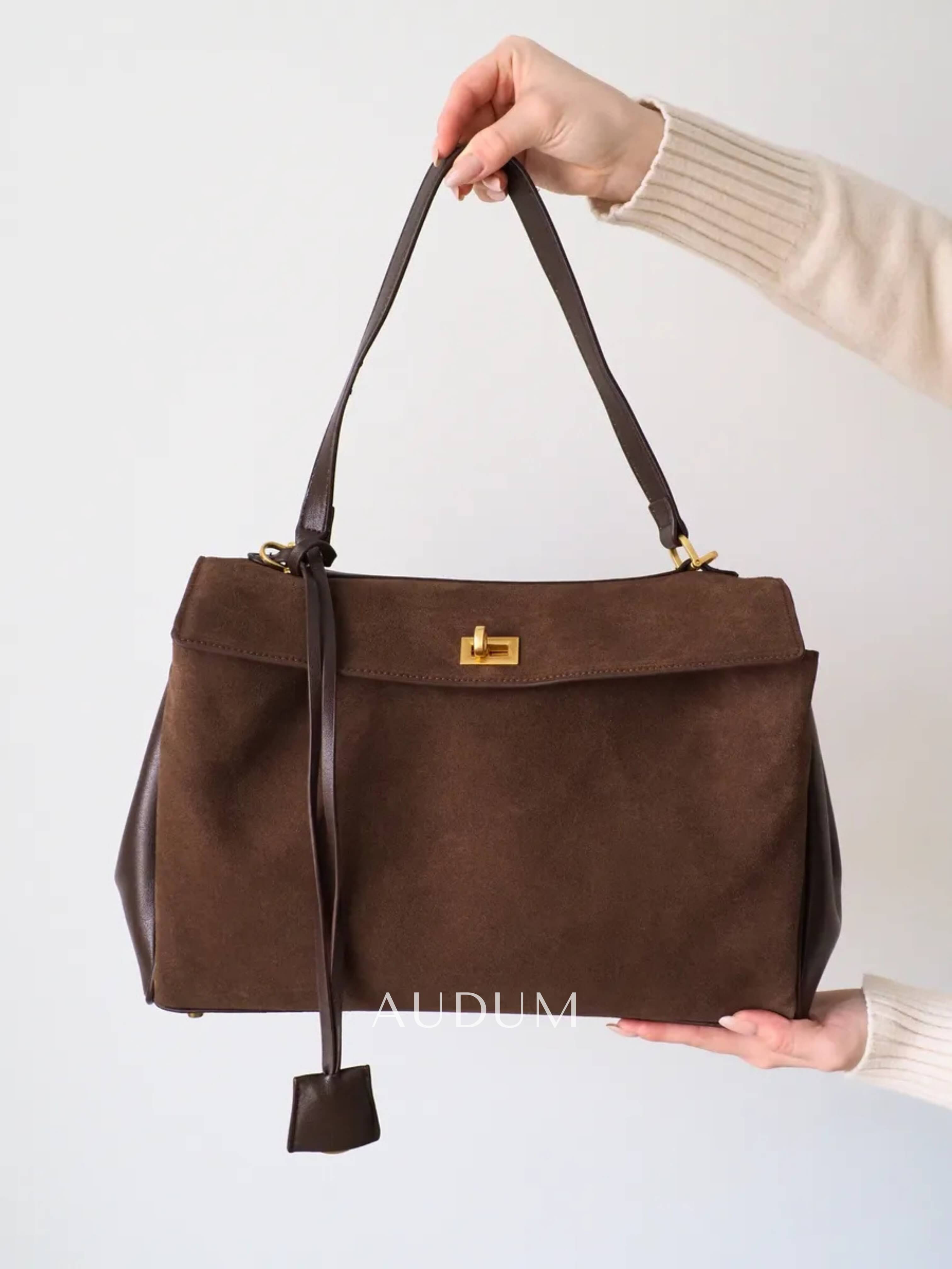 Juliette Suede Shoulder Bag Large