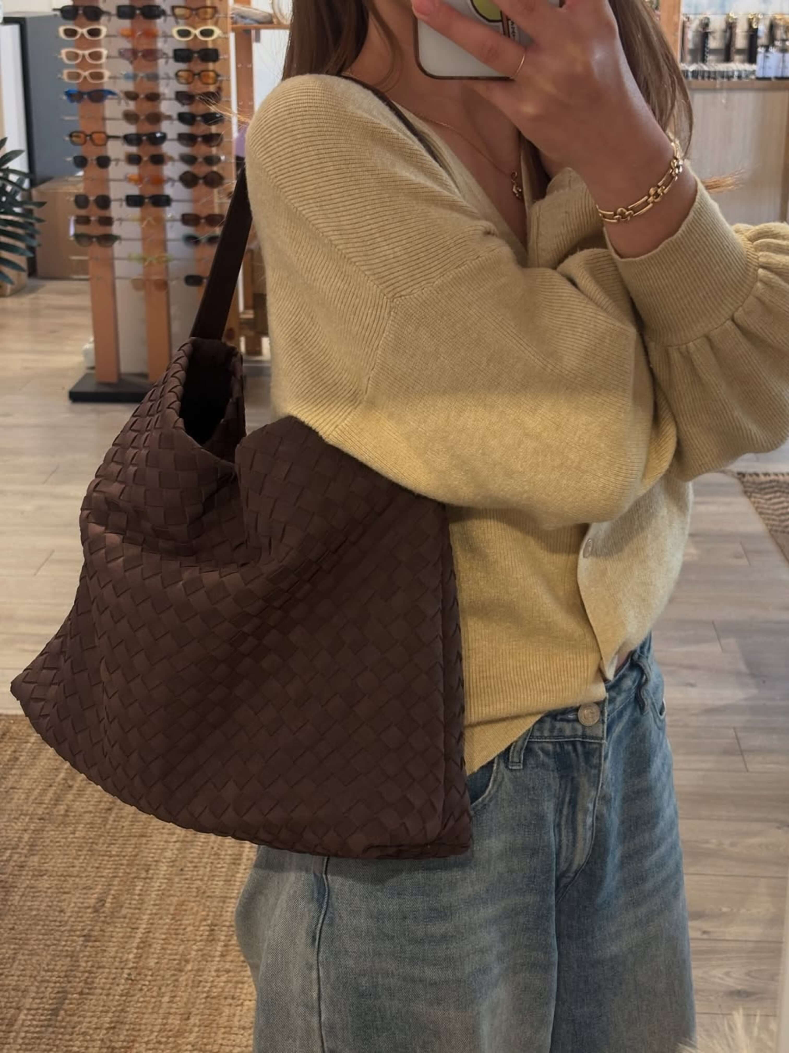 Bianca Suede Tote Bag