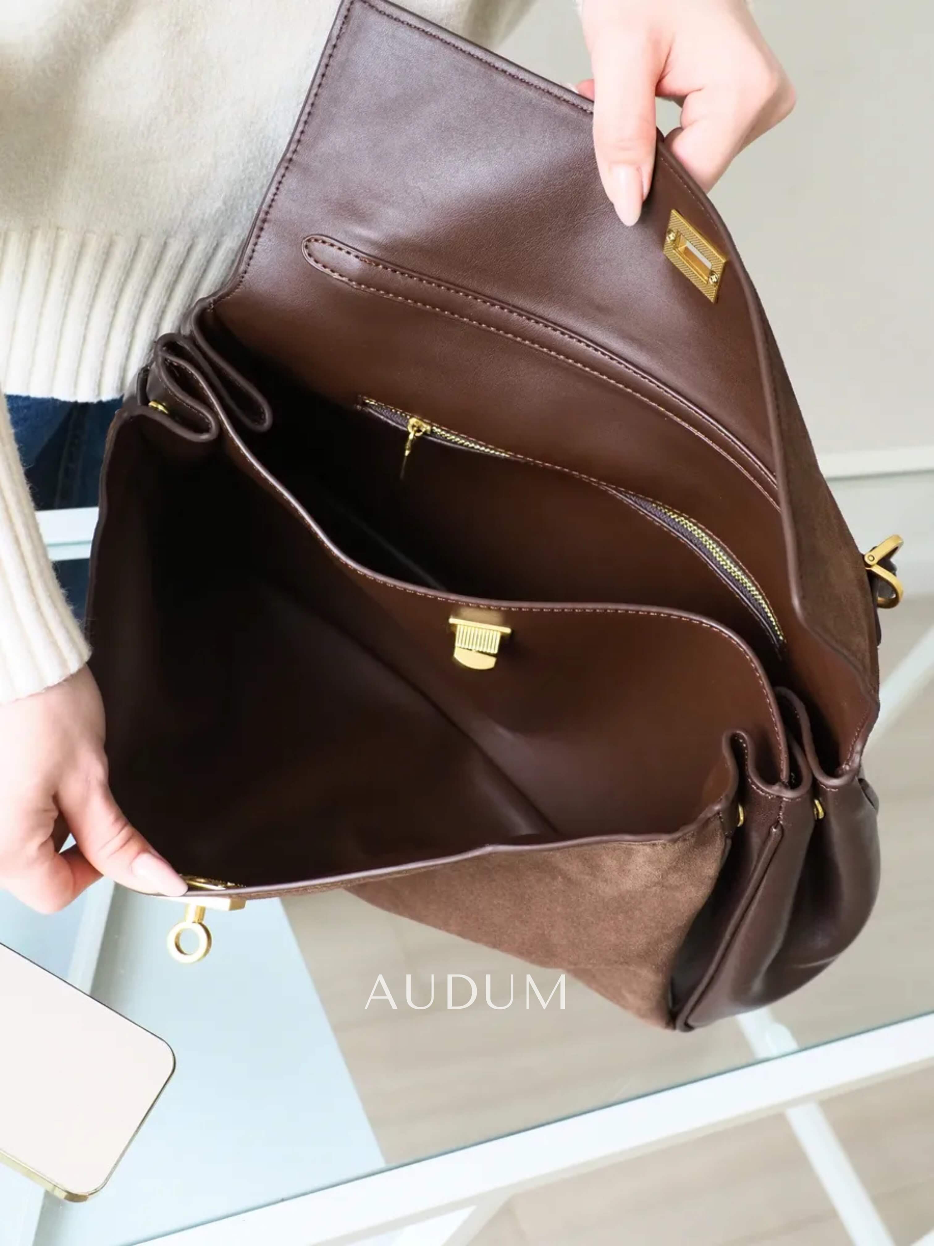 Juliette Suede Shoulder Bag Large