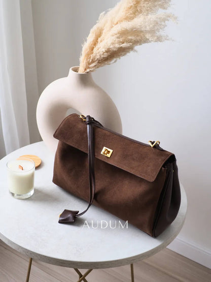 Juliette Suede Shoulder Bag Large