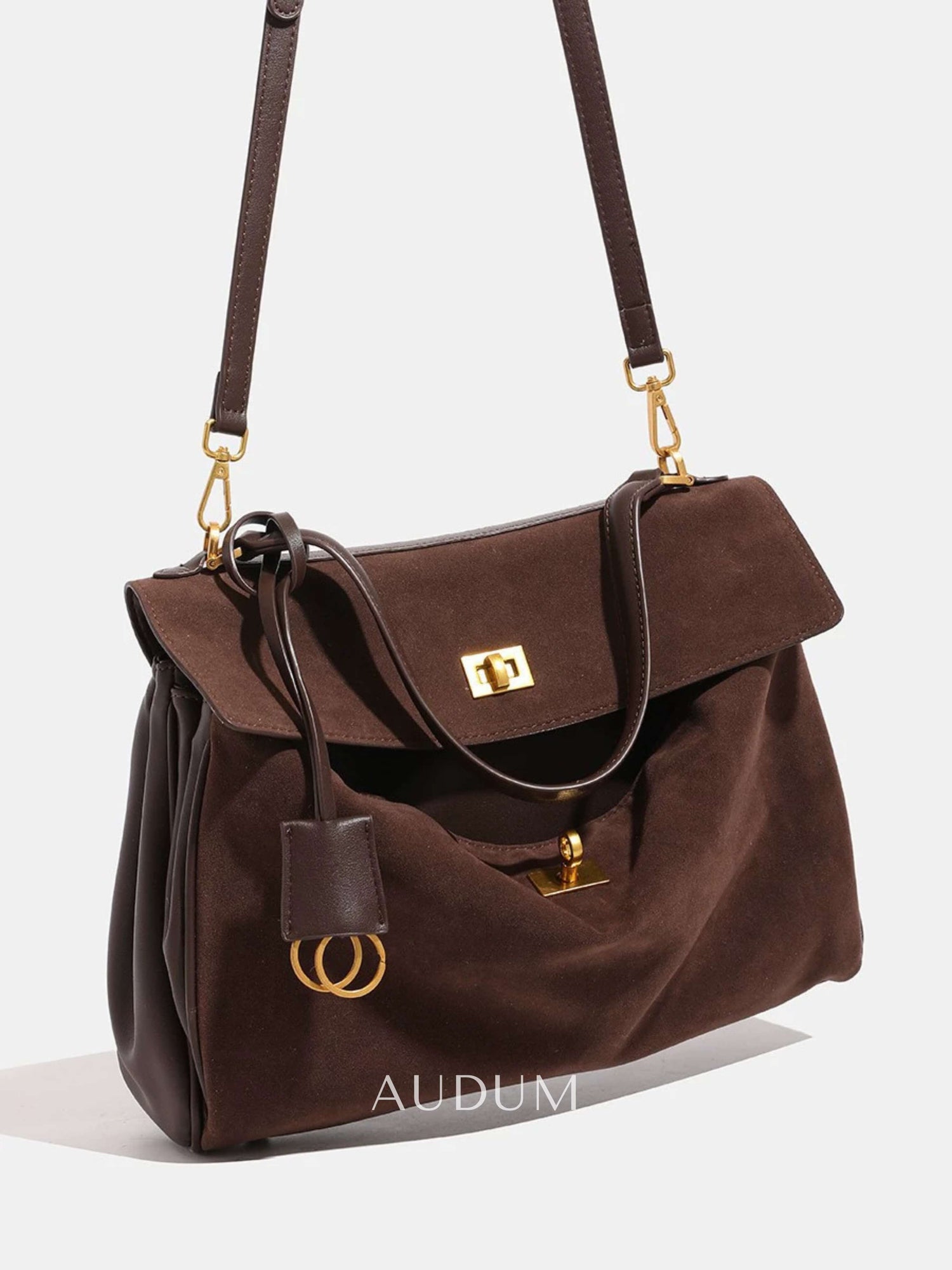 Juliette Suede Shoulder Bag Large