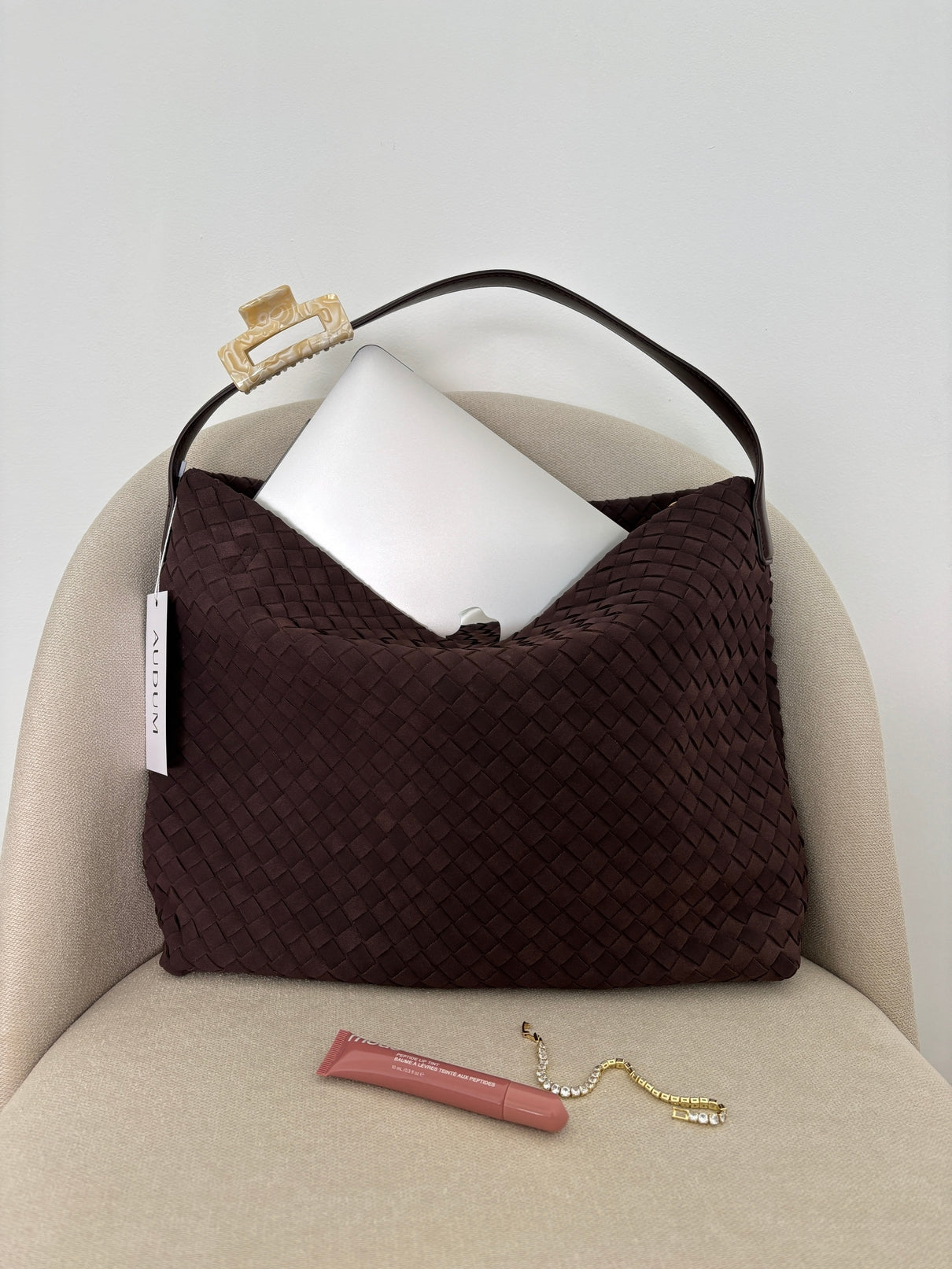 Bianca Suede Tote Bag